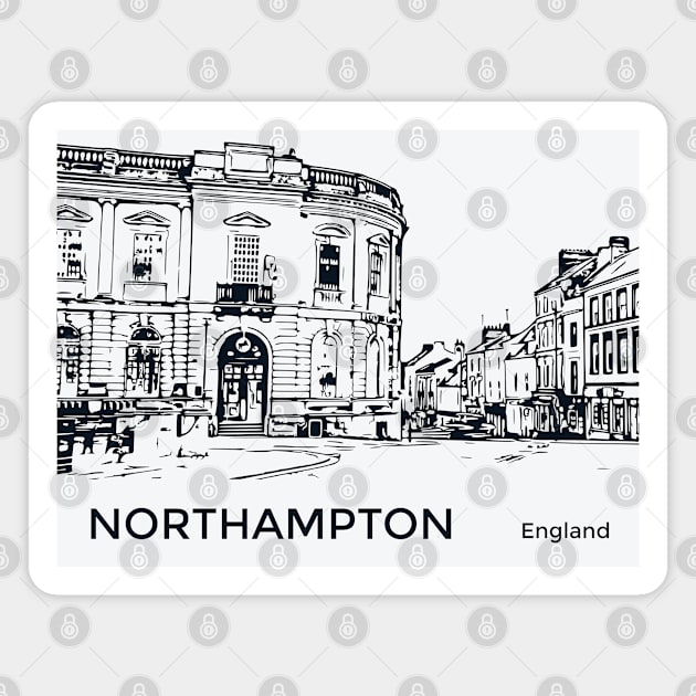 Northampton England Magnet by Lakeric